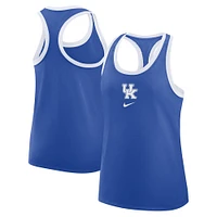 Women's Nike Royal Kentucky Wildcats Primetime Racerback Tri-Blend Tank Top