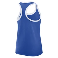 Women's Nike Royal Kentucky Wildcats Primetime Racerback Tri-Blend Tank Top
