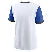 T-shirt Nike blanc Kentucky Wildcats Legacy Fundamental Expression Tri-Blend pour femme