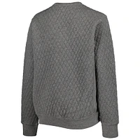 Sweat-shirt matelassé Pressbox Heather Charcoal Kentucky Wildcats Moose pour femme
