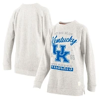 Sweat-shirt confortable en tissu éponge Pressbox Oatmeal Kentucky Wildcats pour femmes, grande taille