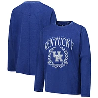 T-shirt à manches longues Pressbox Royal Kentucky Wildcats Chandler Olive Leaf Arch pour femmes