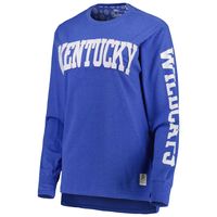 Women's Pressbox Royal Kentucky Wildcats Two-Hit Canyon Long Sleeve T-Shirt