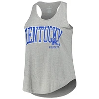 Profil pour femme Gris chiné Kentucky Wildcats Arch Logo Débardeur à col rond et dos nageur