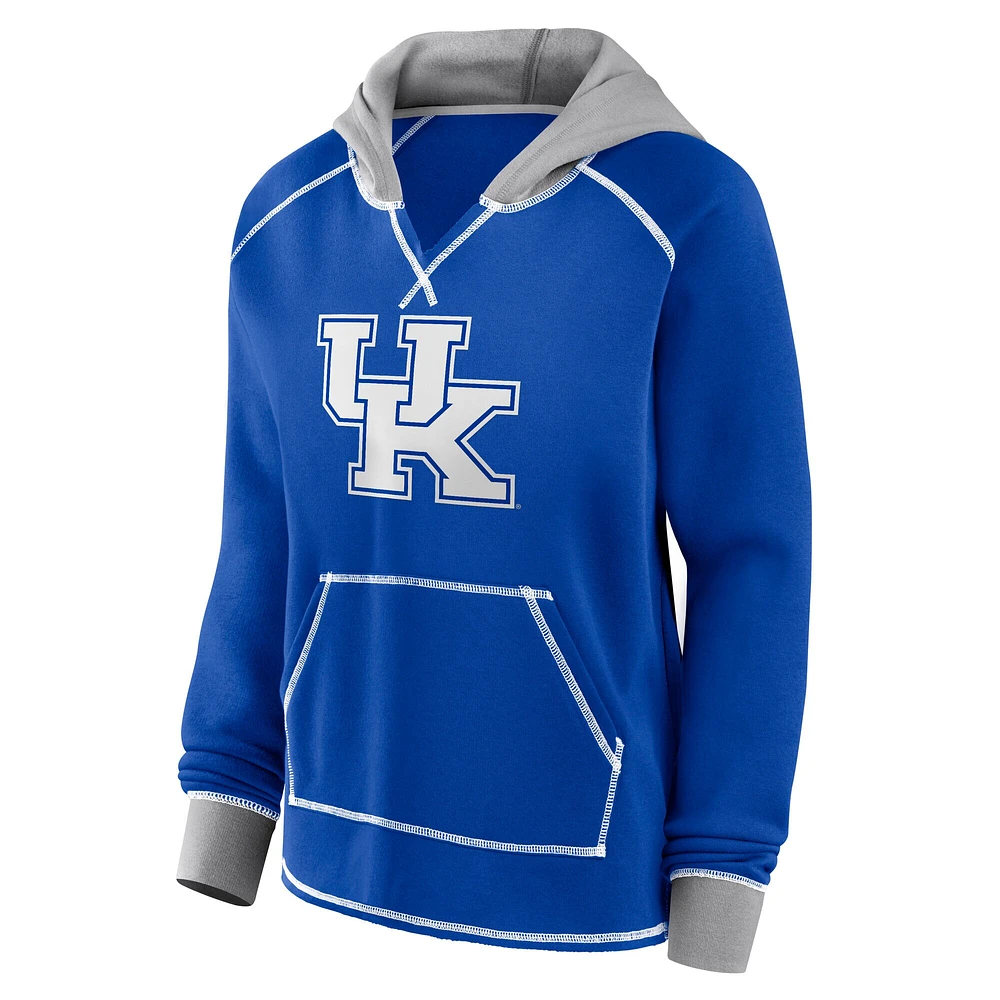 Sweat à capuche en polaire Boom pour femme Royal Kentucky Wildcats