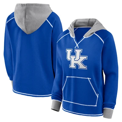 Sweat à capuche en polaire Boom pour femme Royal Kentucky Wildcats