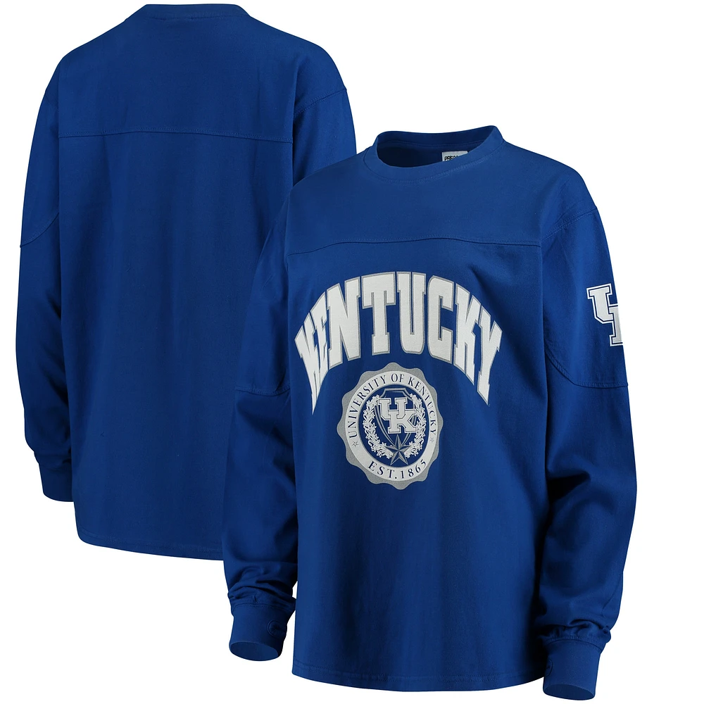 T-shirt à manches longues Edith des Royal Kentucky Wildcats pour femmes