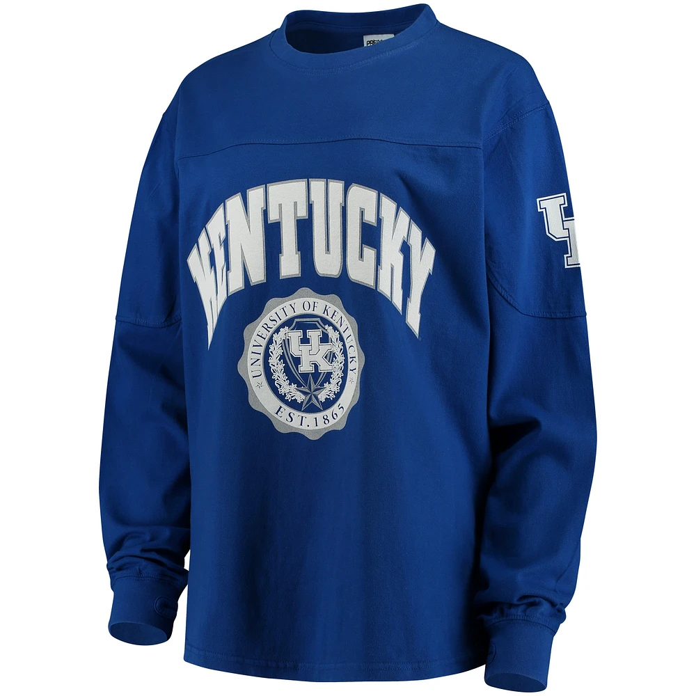 Women's Royal Kentucky Wildcats Edith Long Sleeve T-Shirt