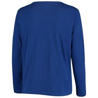 Women's Royal Kentucky Wildcats Plus Logo Long Sleeve T-Shirt