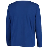 Women's Royal Kentucky Wildcats Plus Logo Long Sleeve T-Shirt