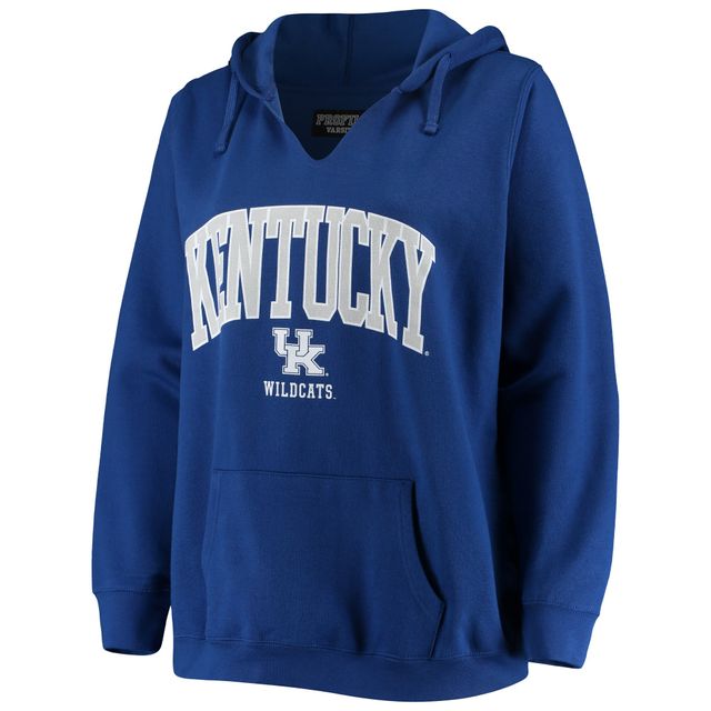 Sweat à capuche col cranté Royal Kentucky Wildcats pour femme