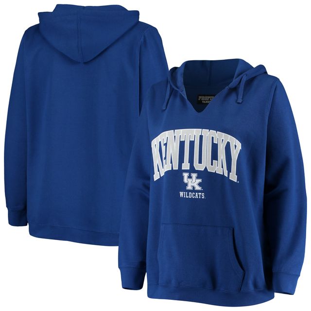 Sweat à capuche col cranté Royal Kentucky Wildcats pour femme