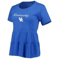 T-shirt à volants Willow des Royal Kentucky Wildcats pour femme