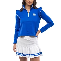 Women's Smith & Quinn  Royal Kentucky Wildcats Tailgate Grayson Quarter-Zip Top