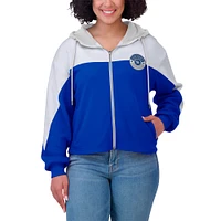 Sweat à capuche zippé blocs de couleurs Royal Kentucky Wildcats pour femme WEAR by Erin Andrews