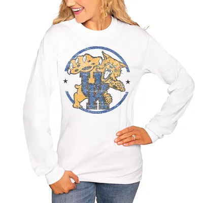 Kentucky Wildcats Women's End Zone Long Sleeve T-Shirt - White