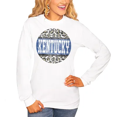 Kentucky Wildcats Women's Scoop & Score Long Sleeve T-Shirt - White