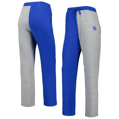 Kentucky Wildcats ZooZatz Women's Colorblock Cozy Tri-Blend Lounge Pants - Royal/Gray