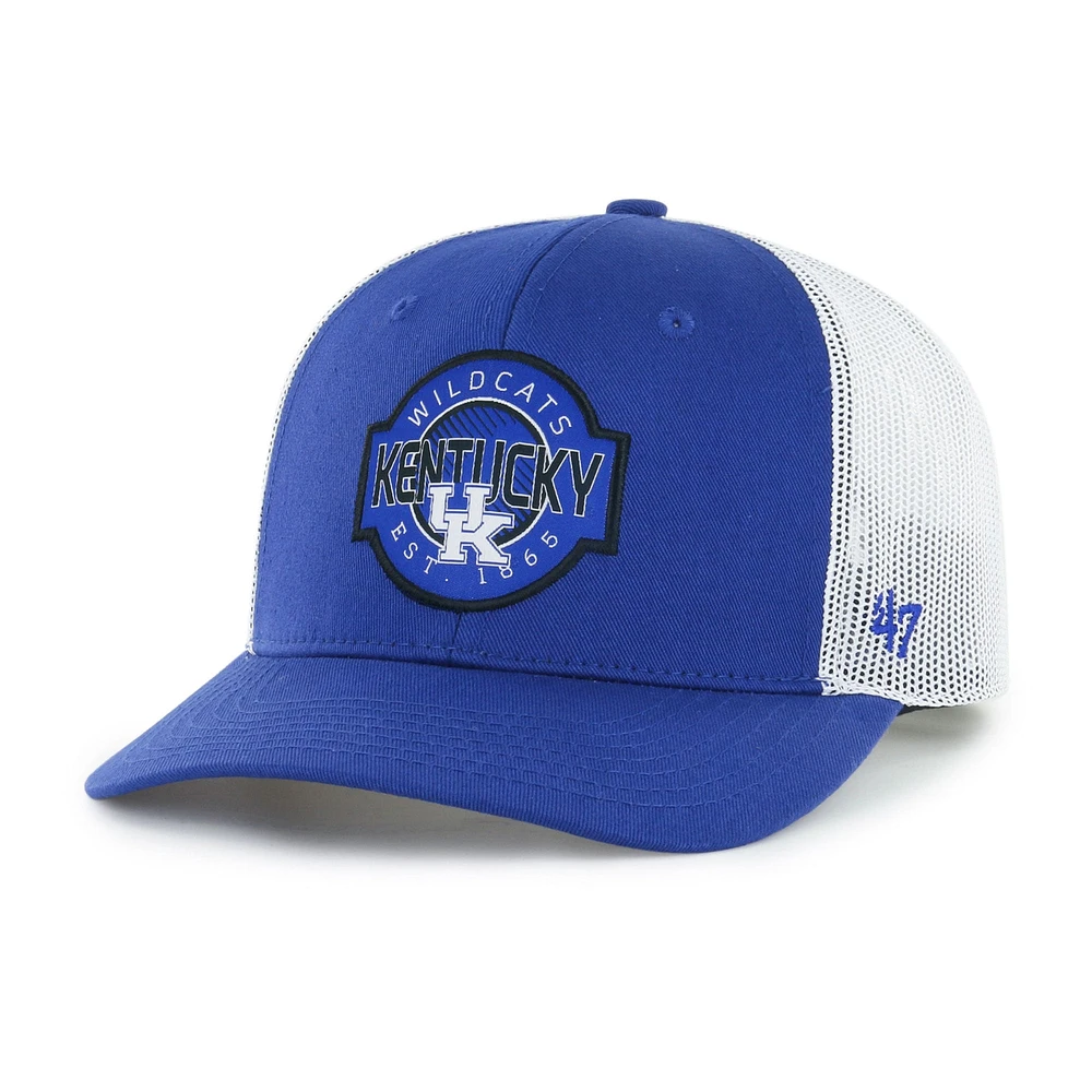 Casquette ajustable de camionneur Royal Kentucky Wildcats Scramble '47 pour jeune