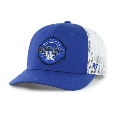 Youth '47 Royal Kentucky Wildcats Scramble Trucker Adjustable Hat