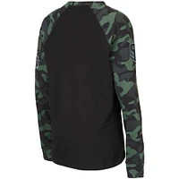 Youth Colosseum Black/Camo Kentucky Wildcats OHT Military Appreciation Raglan Long Sleeve T-Shirt