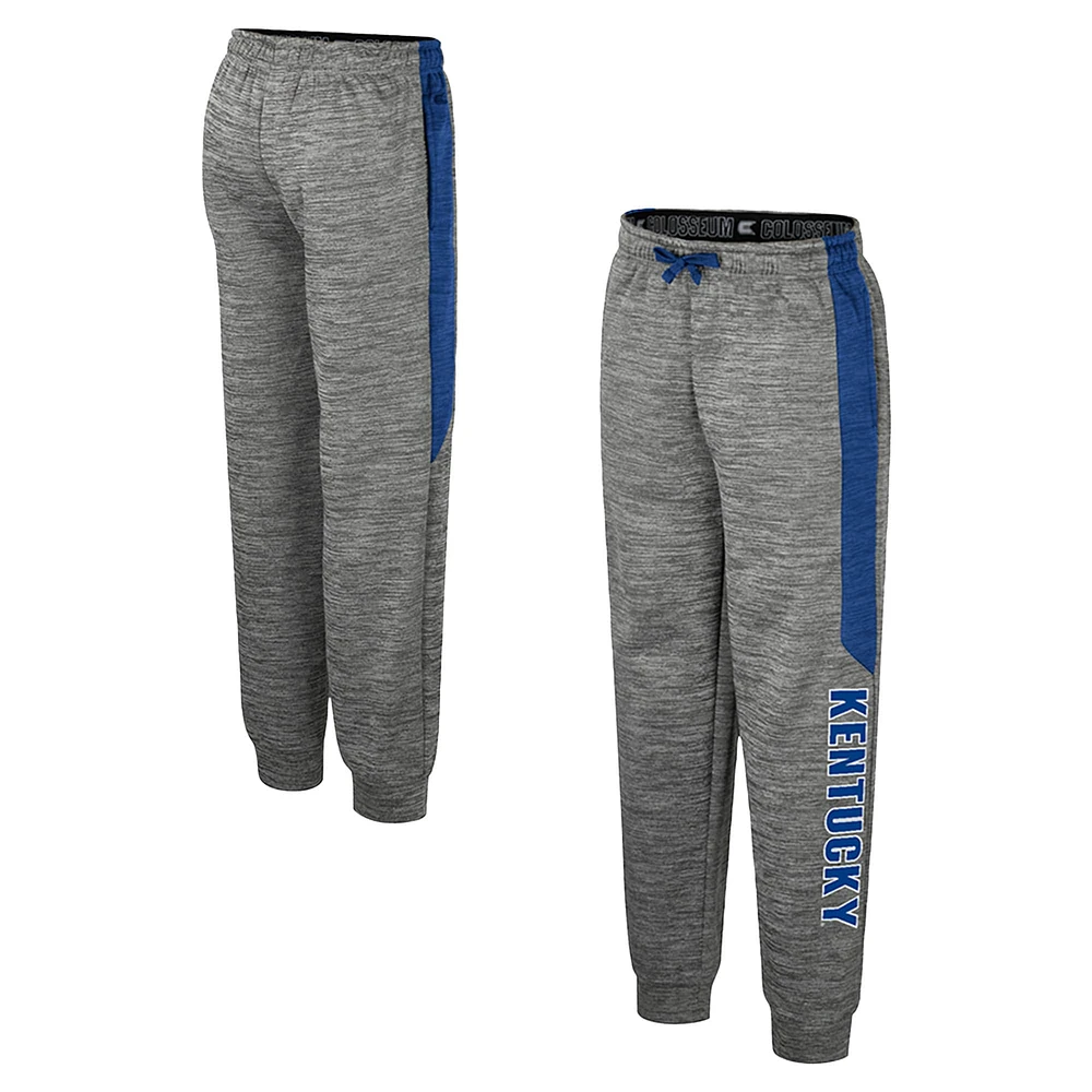 Pantalon polaire gris chiné Colosseum pour jeunes Kentucky Wildcats