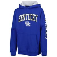 Youth Colosseum Royal Kentucky Wildcats 2-Hit Pullover Hoodie