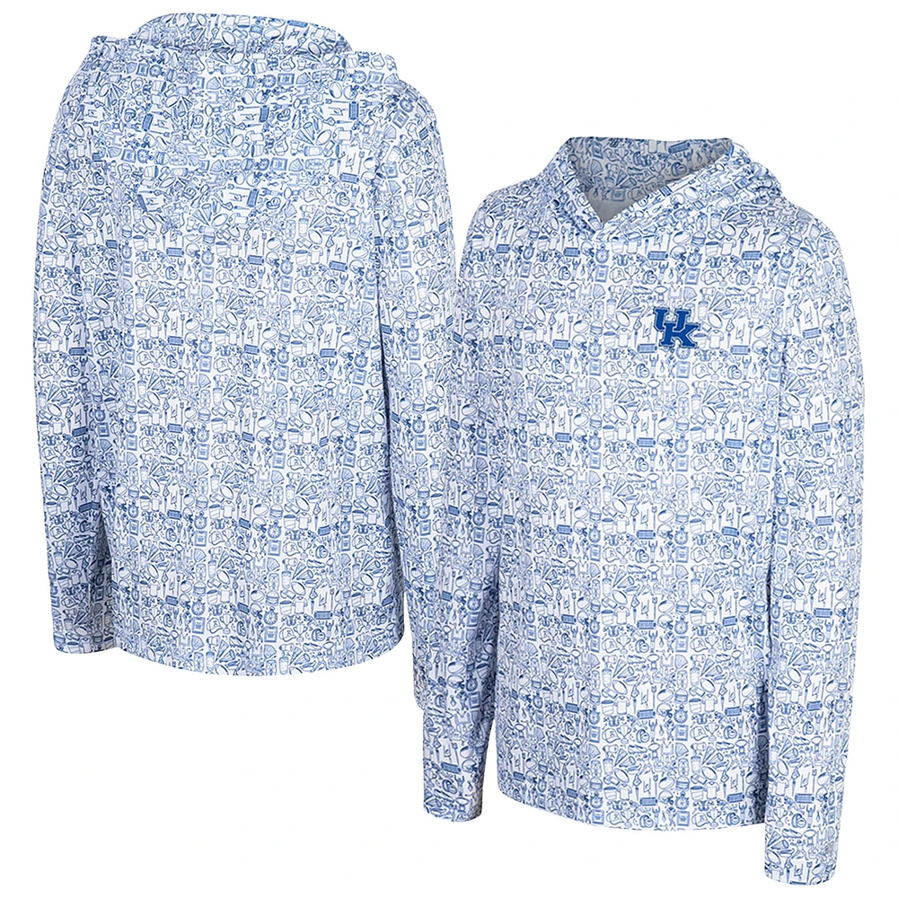 Sweat à capuche imprimé intégral Youth Colosseum Royal Kentucky Wildcats