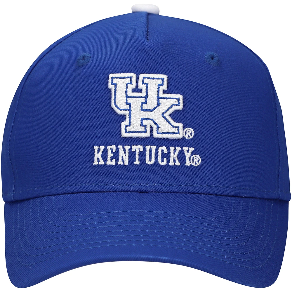 Youth Fanatics Royal Kentucky Wildcats Logo Adjustable Hat