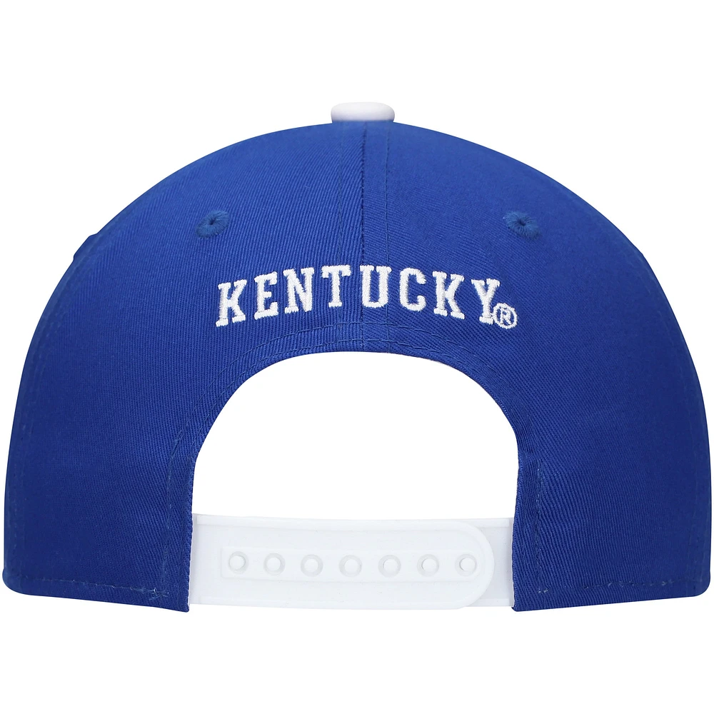 Youth Fanatics Royal Kentucky Wildcats Logo Adjustable Hat