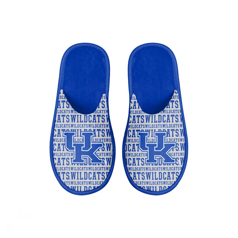 Youth FOCO Kentucky Wildcats Scuff Wordmark Slide Slippers