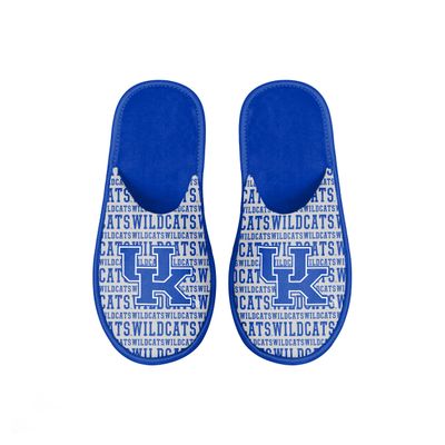 Youth FOCO Kentucky Wildcats Scuff Wordmark Slide Slippers