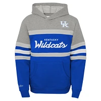 Sweat à capuche d'entraîneur-chef des Royal Kentucky Wildcats Mitchell & Ness pour jeunes