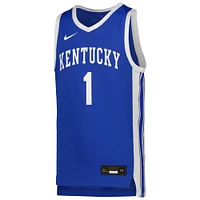 Maillot de basket-ball Nike #1 Royal Kentucky Wildcats Icon Replica pour jeune