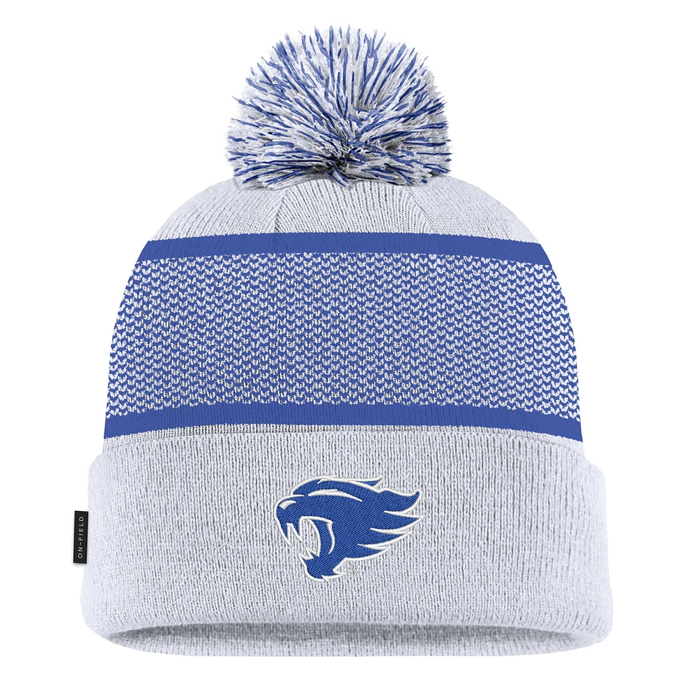 Bonnet en tricot à revers avec pompon Nike Kentucky Wildcats 2024 Sideline Peak pour jeune