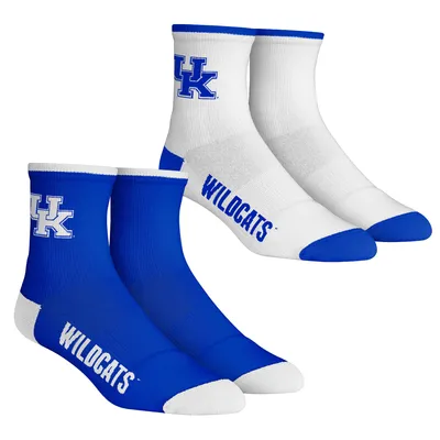 Kentucky Wildcats Rock Em Socks Youth Core Team 2-Pack Quarter Length Sock Set