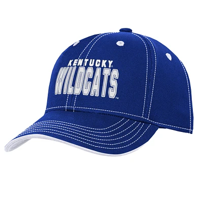 Youth Royal Kentucky Wildcats Old School Slouch Adjustable Hat