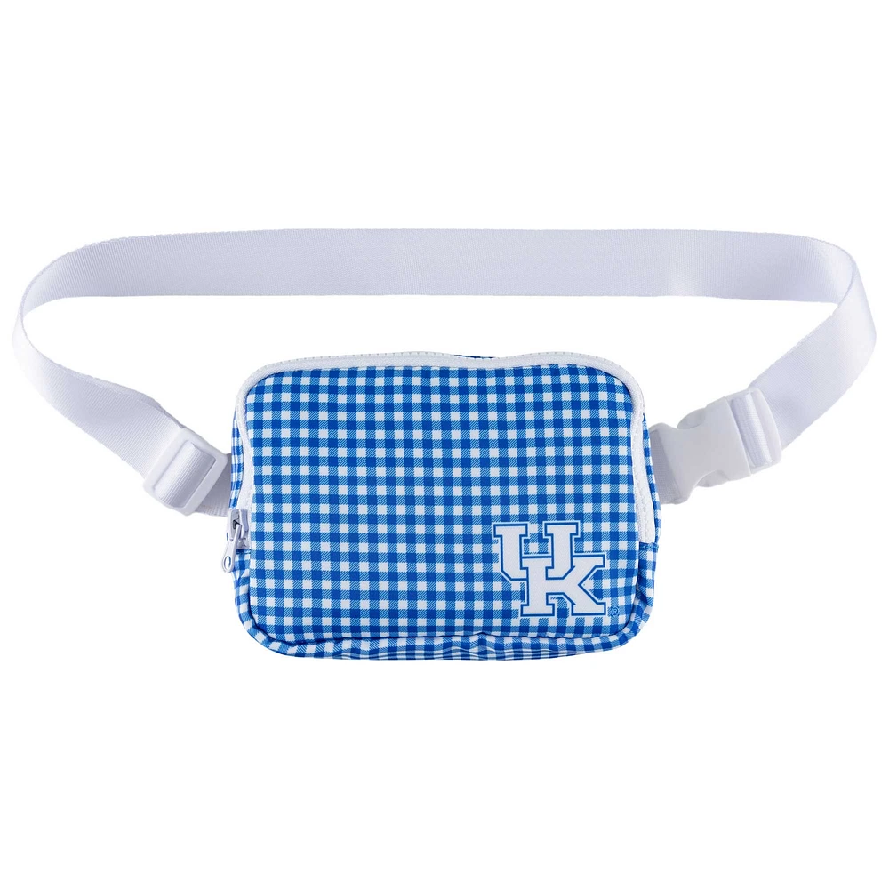 ZooZatz Kentucky Wildcats Gingham Fanny Pack