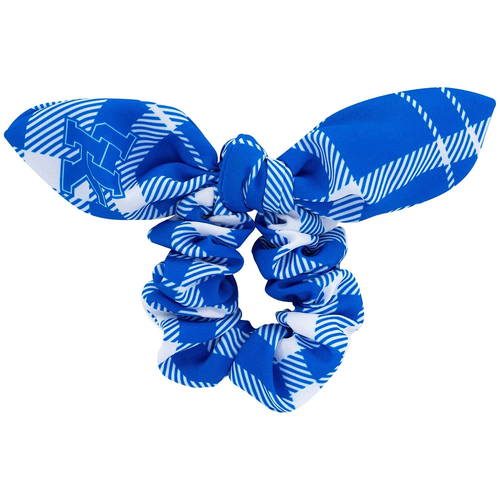 ZooZatz Kentucky Wildcats Plaid Scrunchie with Bow