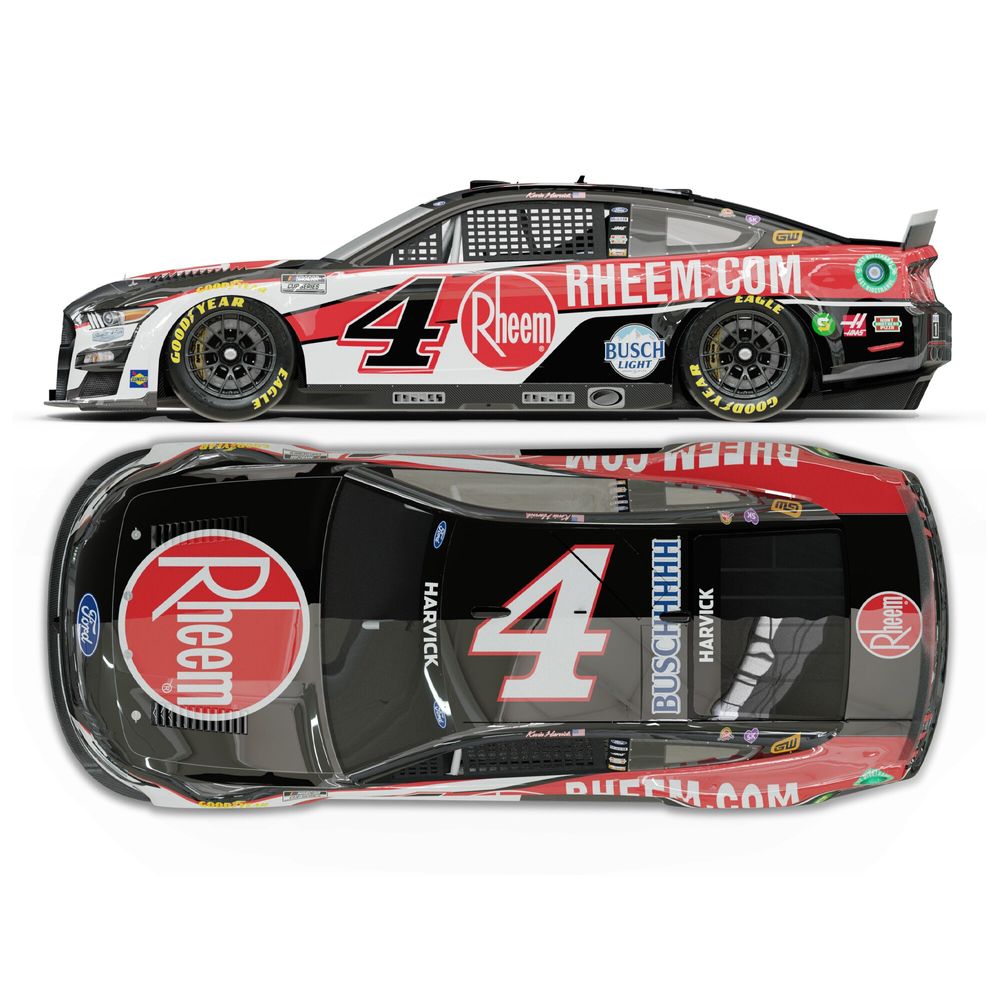 Action Racing Kevin Harvick 2022 #4 Rheem 1:24 Elite Die-Cast Ford Mustang