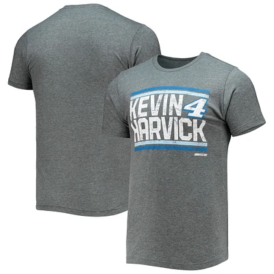 T-shirt Kevin Harvick Restart anthracite chiné pour homme