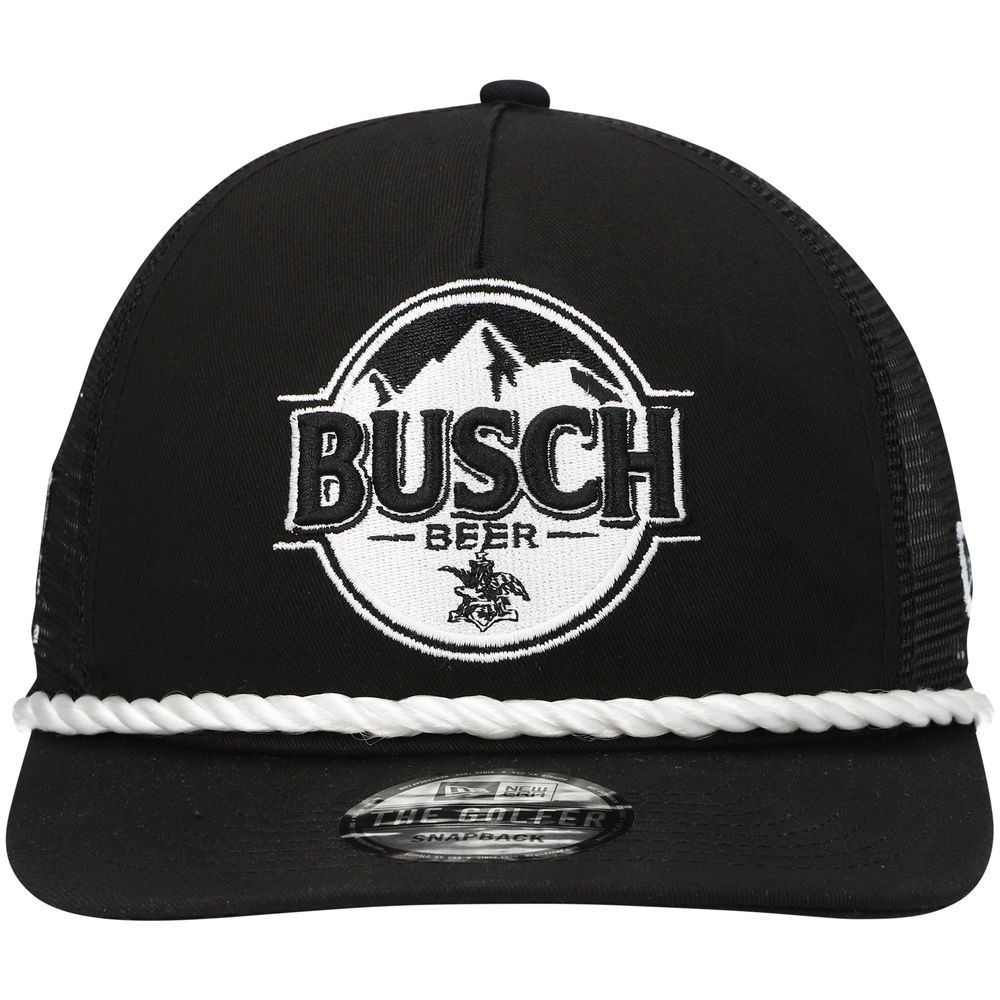 Men's New Era Black Kevin Harvick Golfer Snapback Hat