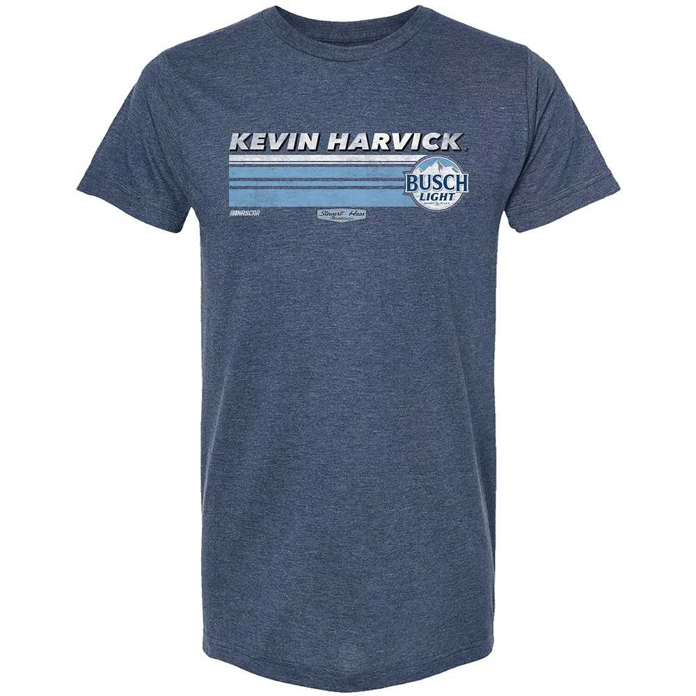 Men's Stewart-Haas Racing Team Collection Heather Navy Kevin Harvick Hot Lap T-Shirt