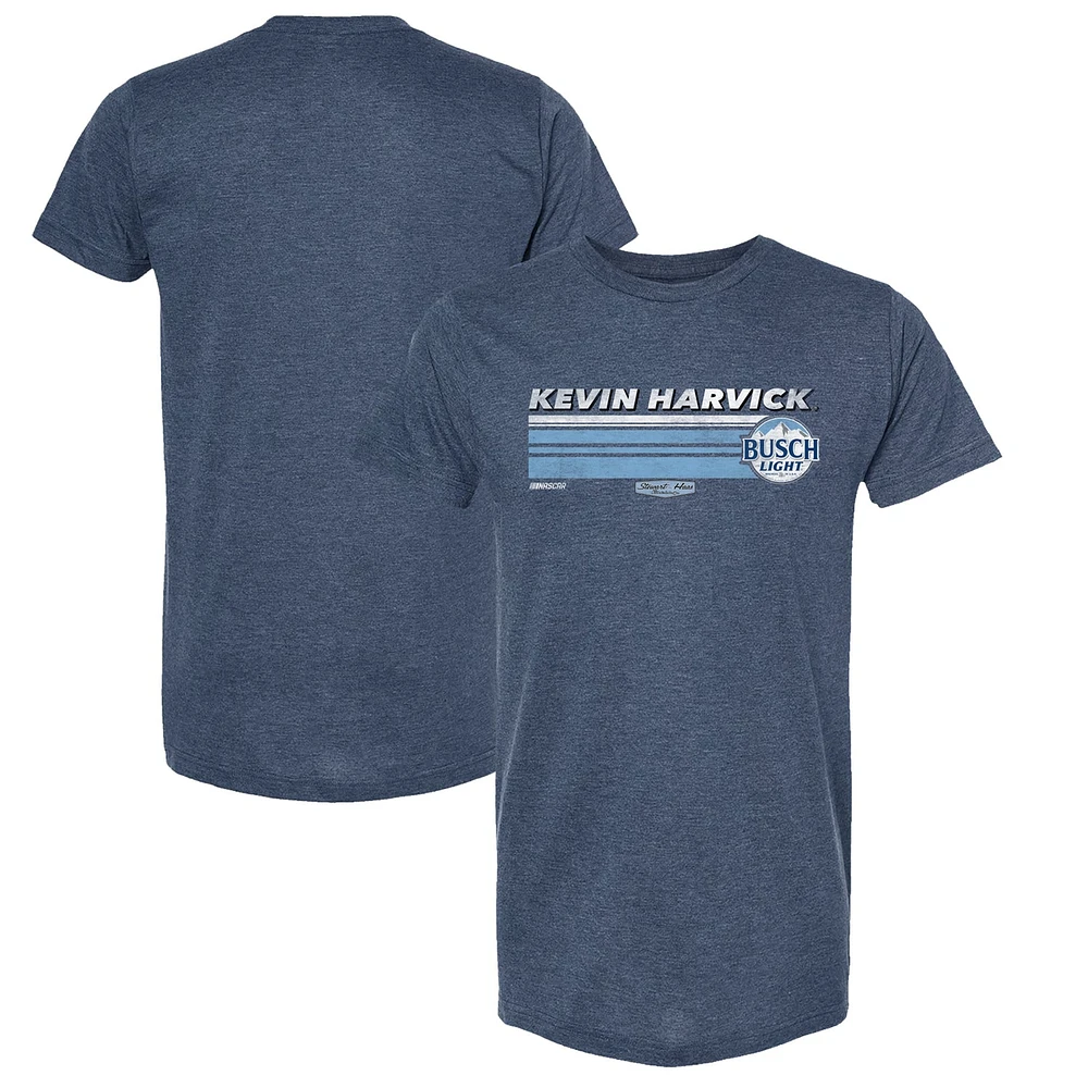 T-shirt pour hommes Stewart-Haas Racing Team Collection Heather Navy Kevin Harvick Hot Lap