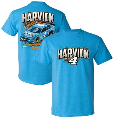 Kevin Harvick Stewart-Haas Racing Team Collection Busch Light Camo Car T-Shirt - Blue