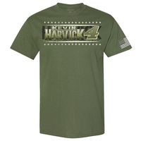 Men's Stewart-Haas Racing Team Collection Olive Kevin Harvick Busch Light Military T-Shirt