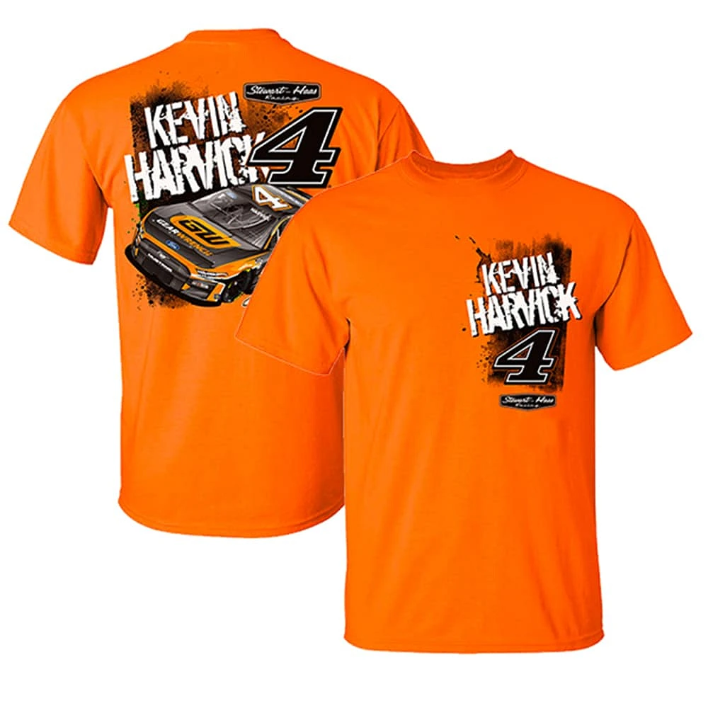 Men's Stewart-Haas Racing Team Collection Orange Kevin Harvick 2023 #4 GearWrench T-Shirt