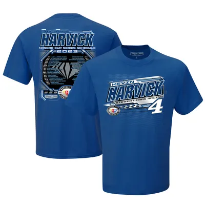 Kevin Harvick Stewart-Haas Racing Team Collection 2023 NASCAR Cup Series Schedule T-Shirt - Royal