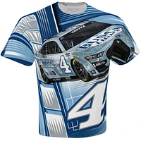 Men's Stewart-Haas Racing Team Collection White Kevin Harvick Busch Light Sublimated Dynamic Total Print T-Shirt