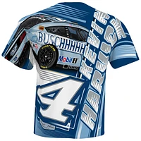 Men's Stewart-Haas Racing Team Collection White Kevin Harvick Busch Light Sublimated Dynamic Total Print T-Shirt